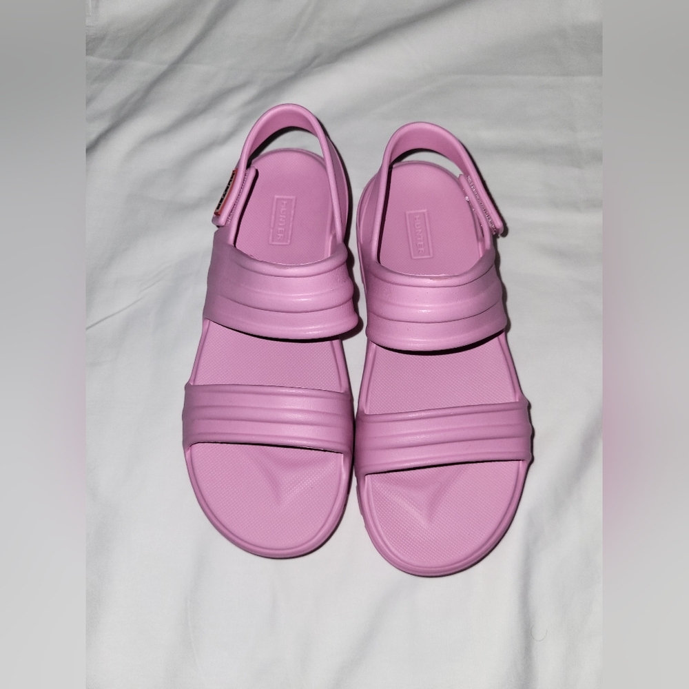 Hunter Light Pink Slide Sandals
